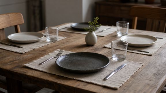 Créer une ambiance conviviale avec des sets de table personnalisés