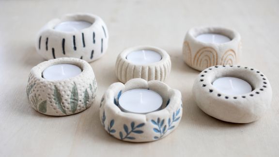 Atelier créatif : Réaliser des photophores en pâte à sel décorée