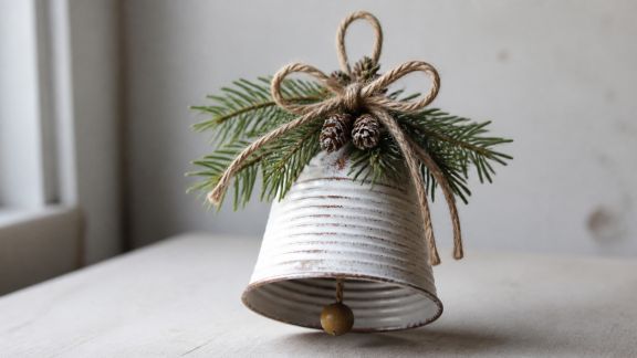 Créer une cloche décorative de Noël avec des objets recyclés